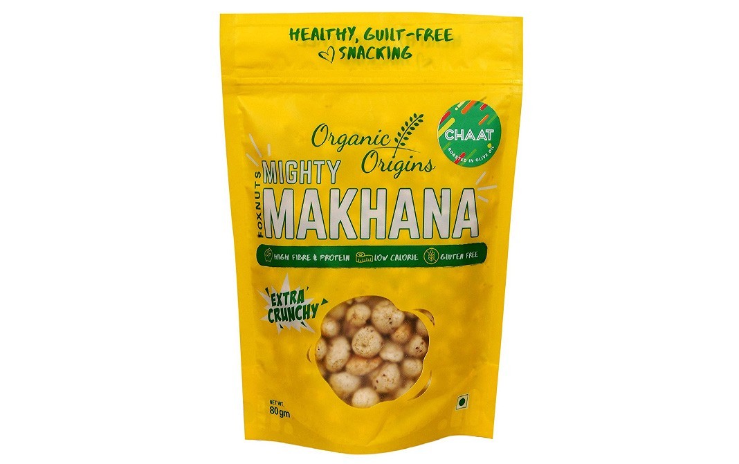 Organic Origins Mighty Makhana, Extra Crunchy   Pack  80 grams